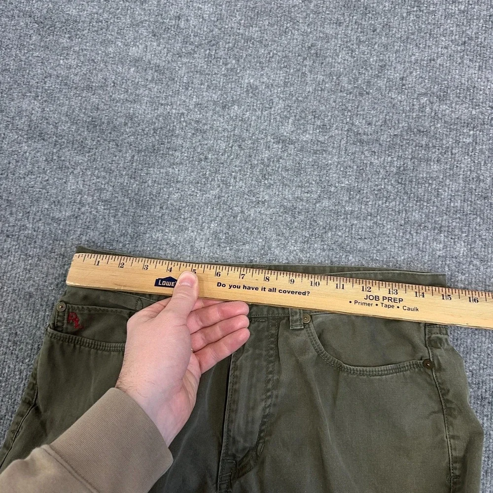Polo Ralph Lauren Pant Men 30x30 Green 5 Pocket Twill Jean Straight Leg‎
